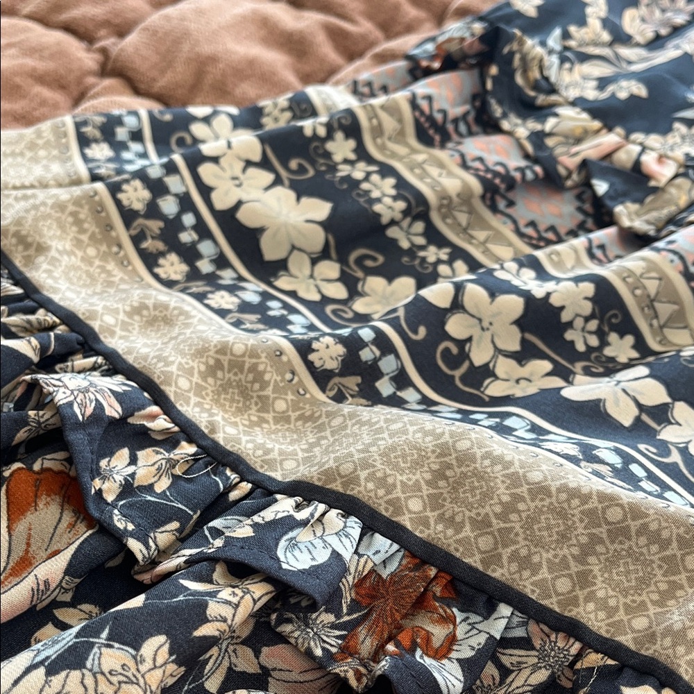 Sienna Sky Navy Floral Maxi Skirt - Picture 8 of 8
